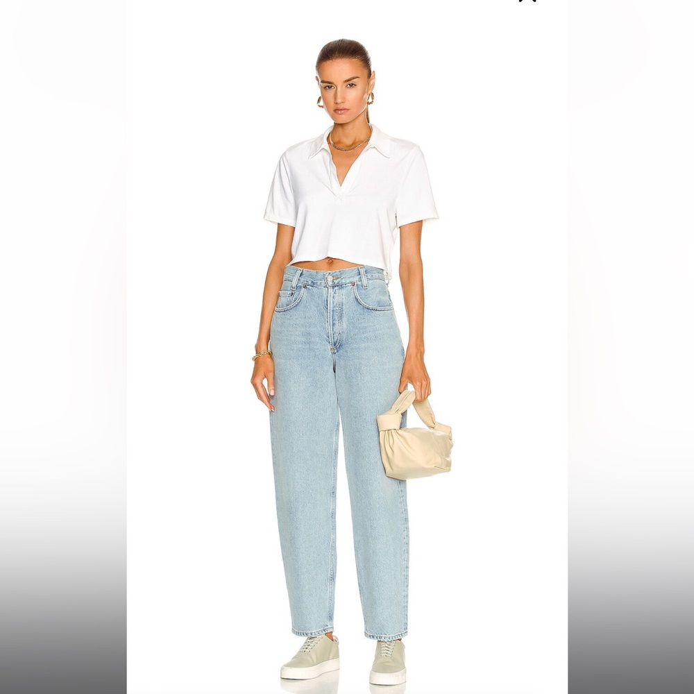 AGOLDE high rise tapered baggy jeans- Size 23. Color- Dimension